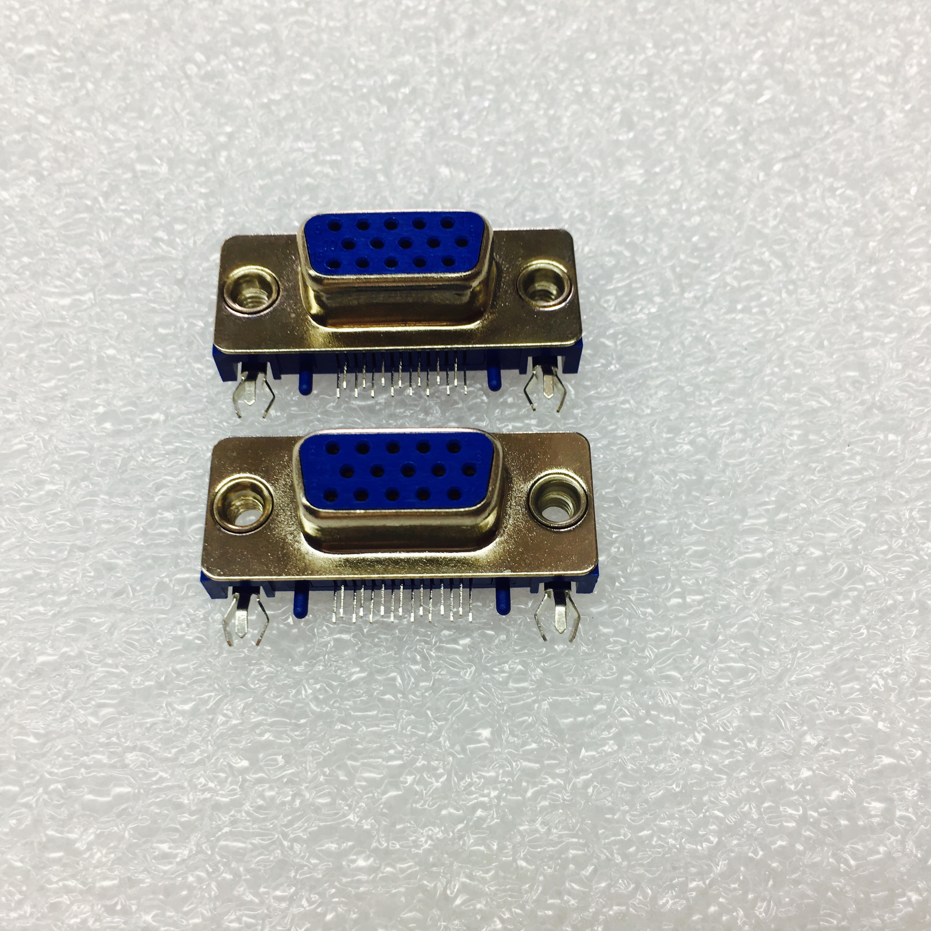 HDR15母slim超薄2.0 三爪魚叉藍色塑膠